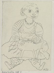 Kind mit Spielzeug von Paul Klee