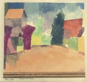 Landgut bei Fryburg Landhaus bei Freiburg, 1915 von Paul Klee