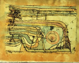 Landschaft im Pankenton von Paul Klee
