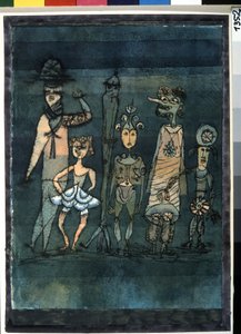 Masken. Gemälde von Paul Klee (1879-1940)