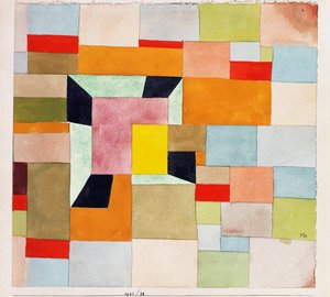 Aufgeteilte Farbvierecke von Paul Klee