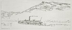 Dampfschiff auf dem Thunersee von Paul Klee