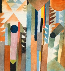Der Wald, der aus dem Samenkorn entstand von Paul Klee