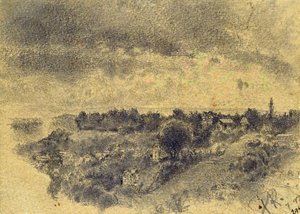 Ohne Titel (Bern, Blick auf den Rosengarten) 1897 von Paul Klee
