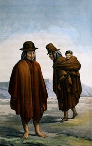 Ebenenindianer von Bogota, Gravur von Paul Legrand
