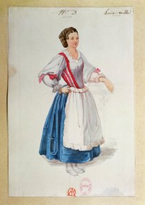 Kostümentwurf für Luisa Miller von Giuseppe Verdi