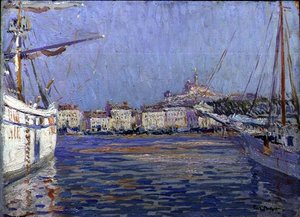 Der Alte Hafen, Marseille von Paul Mathieu