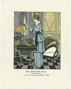Gazette du Bon Ton, 1914 - Nr. 1: Bei MERCIER Frères / Tapezierer - Dekorateure