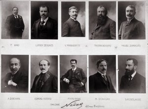 Zehn Porträts von Paul Nadar (s/w Foto) von Paul Nadar