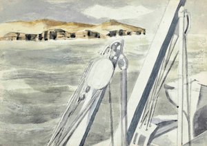 Küste in der Nähe von Gibraltar von Paul Nash