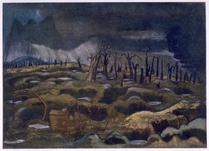 Abenddämmerung, aus Britische Künstler an der Front, Fortsetzung der Westfront, Teil Drei, Paul Nash