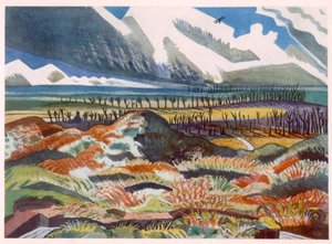 Zerstörtes Land, Vimy, aus British Artists at the Front, Fortsetzung der Western Front, Teil Drei, Paul Nash