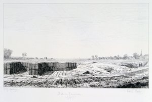 Preußische Batterie, Belagerung von Paris, 1870-1871 von Paul Roux
