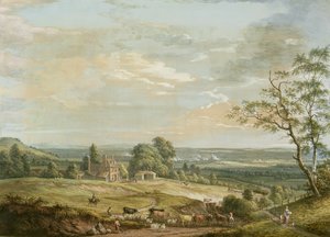 Fernsicht auf Maidstone von Lower Bell Inn, Boxley Hill