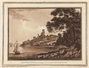 Benton Castle, Blick auf Milford Haven