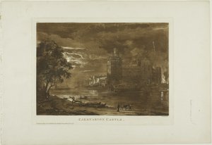 Schloss Caernarvon von Paul Sandby
