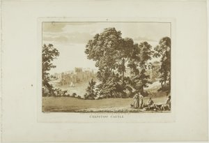 Chepstow Castle, Platte vier aus Zwölf Ansichten in Wales