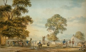 Lager im Hyde Park während der Gordon-Unruhen, 1780 von Paul Sandby