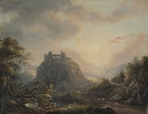 Landschaft mit Schloss