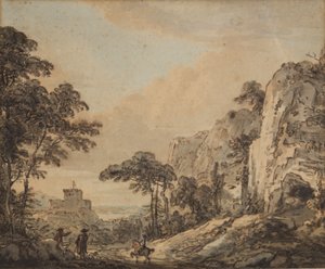 Landschaft mit Reiter
