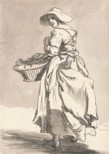 Londoner Rufe: Blumen von Paul Sandby