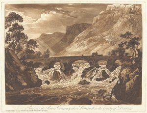 Pont-y-Pair über den Fluss Conway oberhalb von Llanrwst im County Denbigh