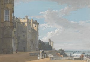Die Nordterrasse, Windsor Castle, Blick nach Westen von Paul Sandby