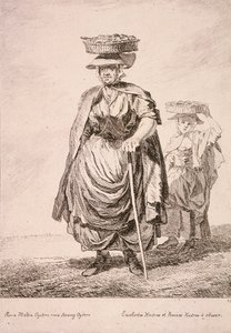 Zwei Austernverkäufer, Rufe von London, 1760