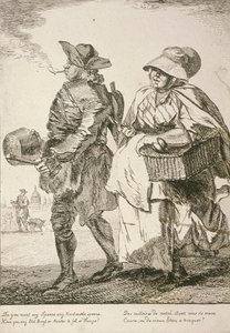 Zwei Löffelverkäufer, Rufe von London von Paul Sandby