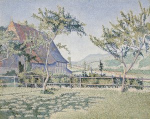 Comblat-le-Château, die Wiese, Opus 161, Juni-Juli 1887 von Paul Signac