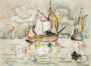 Fischerboote von Paul Signac