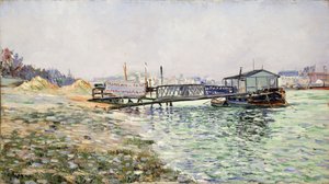 Die Seine im Jardin des Plantes, 1884 von Paul Signac