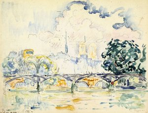 Die Pont des Arts von Paul Signac