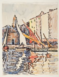 Saint-Tropez: Abendsonne von Paul Signac