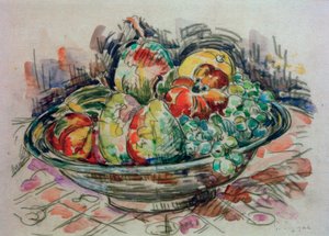 Stillleben mit Obstschale