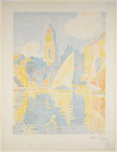 Der Hafen von Saint-Tropez II von Paul Signac