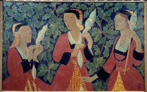 Die drei Spinnerinnen von Paul Sérusier