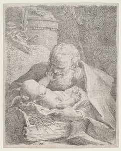 Sankt Josef mit dem Christkind von Paul Troger