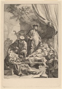 Heilige Cosmas und Damian kümmern sich um die Kranken von Paul Troger