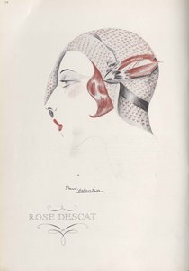 Rose Descat Hut von Paul Valentin