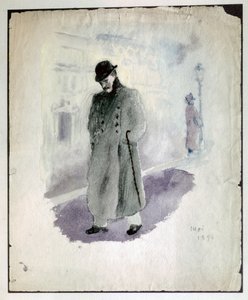 Paul Valéry: Selbstporträt, 1894 von Paul Valery