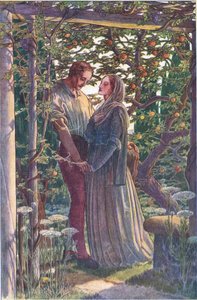 Schöne Begegnung der seltensten Zuneigungen, Illustration aus Der Sturm, 1908