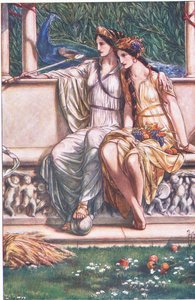 Juno, Ceres und die Maskerade der Nymphen und Schnitter, Illustration aus Der Sturm, 1908 von Paul Vincent Woodroffe