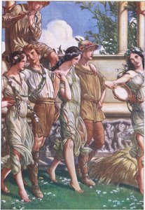 Juno, Ceres und die Maskerade der Nymphen und Schnitter, Illustration aus Der Sturm, 1908 von Paul Vincent Woodroffe