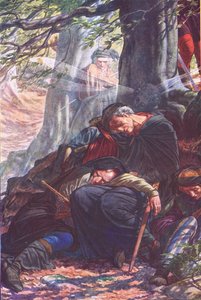 Während du hier schnarchend liegst, Illustration aus Der Sturm, 1908 von Paul Vincent Woodroffe