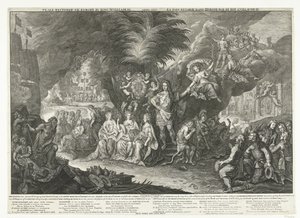 Allegorie auf König Wilhelm III. als Friedensbringer in Europa, 1697 von Paul van Somer (II)