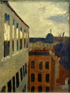 Blick aus dem Atelierfenster der Künstlerin in Paris