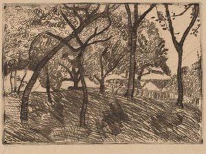 Landschaft mit Bäumen von Paula Modersohn Becker