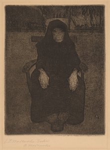 Sitzende alte Frau von Paula Modersohn Becker