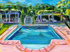 Sonniger Gartenpool